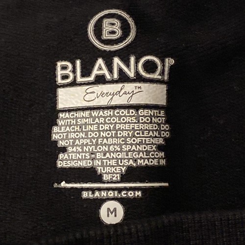 Blanqi Everyday Maternity Belly Support Leggings Black Pregnancy Medium NWT - Afbeelding 7 van 8
