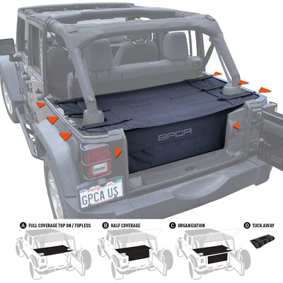 GPCA Cargo Cover PRO Freedom Pack for Wrangler JK 4DR  HardTop - Open Box