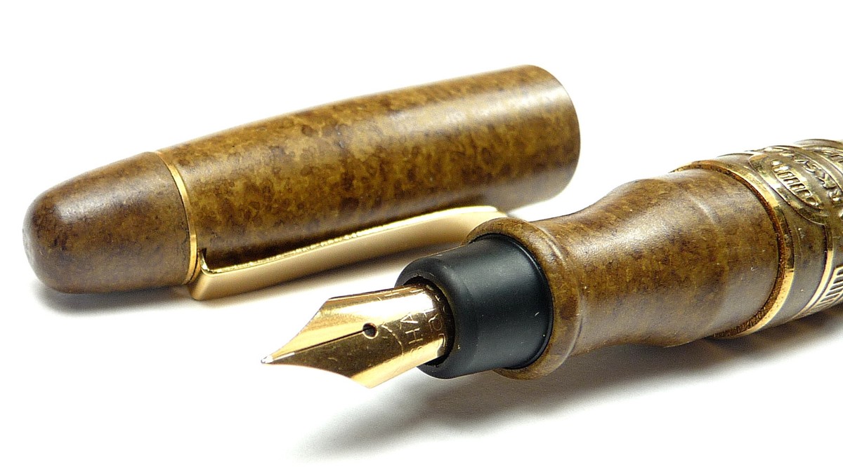 Original MARKSMAN Füllhalter Aus Echtholz – Im Edlen Etui, Schreibgerät Für Besondere Anlässe