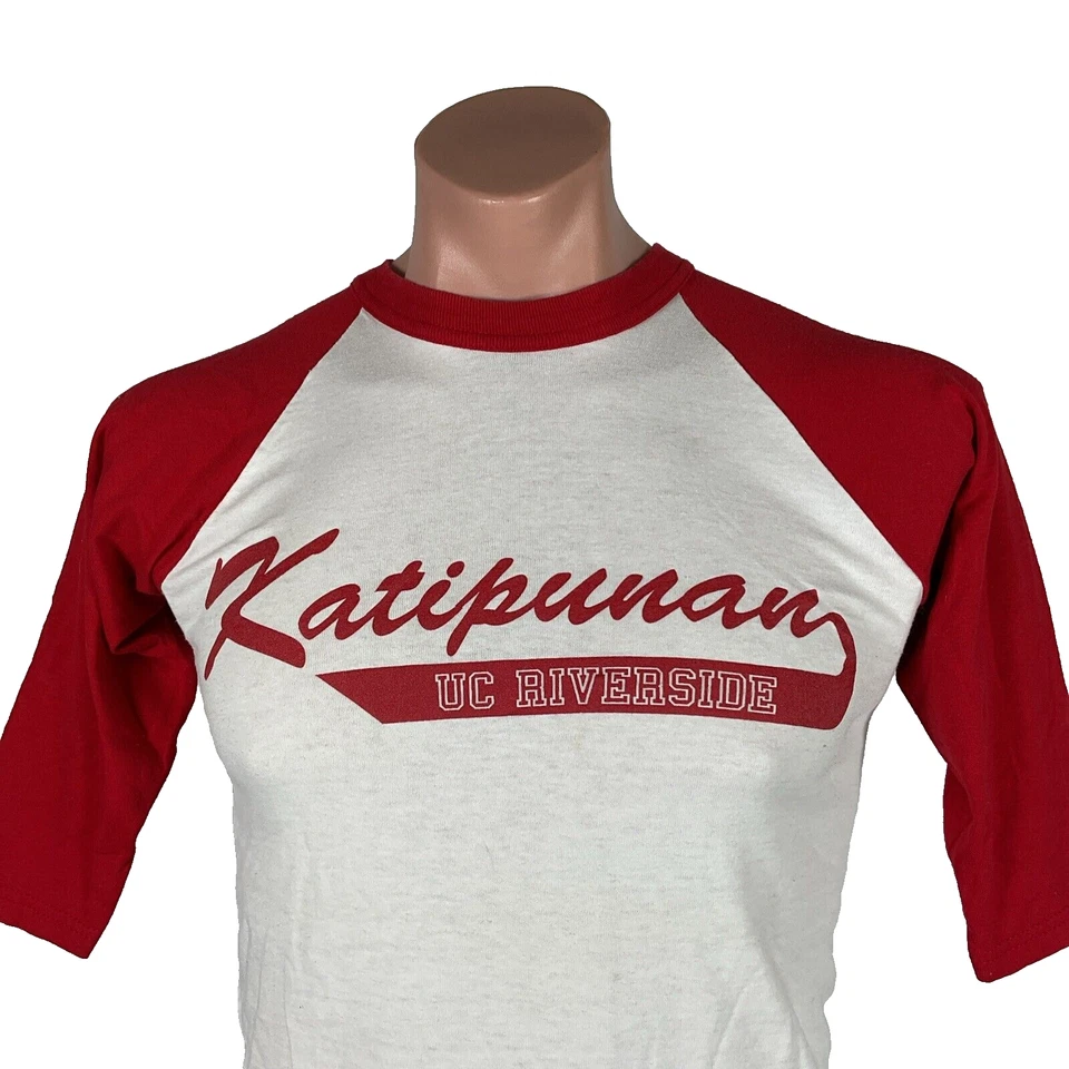 Camisa De Colección Años 80 90 KATIPUNAN UC RIVERSIDE Rojo/Blanco Estilo Béisbol Club Juvenil L Foto 3 de 4