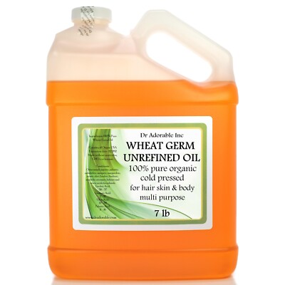 Wheat Germ OIL  Unrefined 100% Pure Cold pressed ORGANIC, Choose 2oz - 1 Gallon