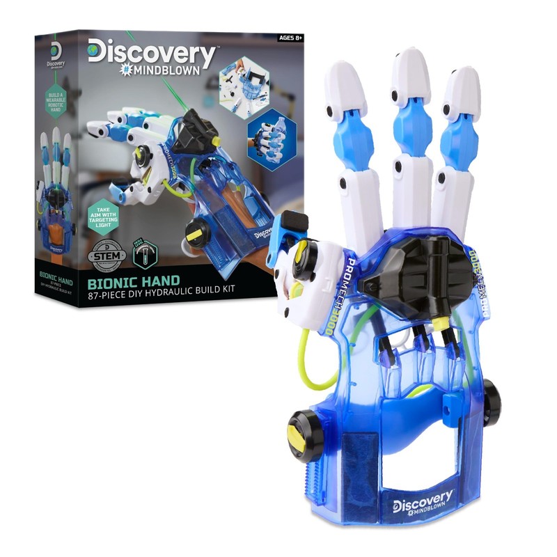 DIY Bionic Hand Robotics Kit – 87-Piece STEM Toy for Kids | Build Wearable Robot
