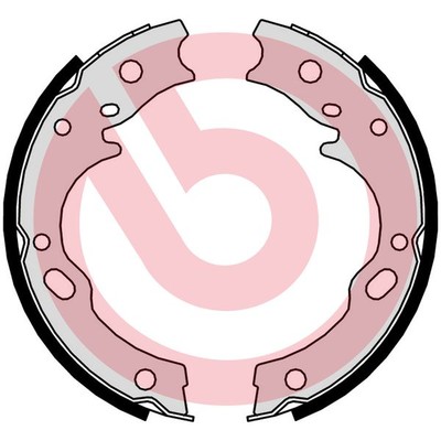 Brembo S 34 509 brake shoe set, parking brake for Isuzu Mitsubishi Talbot Toy