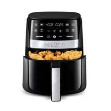 Gourmia Digital 3qt Air Fryer with Guided Cooking Prompts Black/Stainless Steel