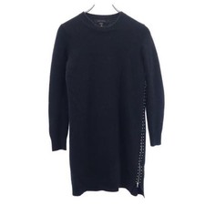 MARC JACOBS Wool Long Sleeve Knit Dress Navy S Ladies Used