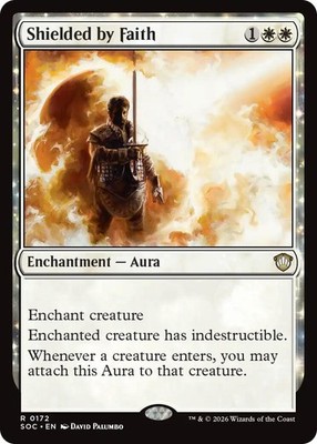 Shielded by Faith - 172 - NM - Commander: Secrets of Strixhaven