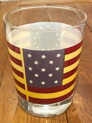 BETSY ROSS LIBBEY TRINKGLAS 13 STERNE AMERIKANISCHE FLAGGE 1993