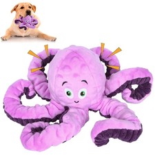 Octopus Squeaky Plush Dog Toy Interactive Stuffed Toy for Large  Small Dogs