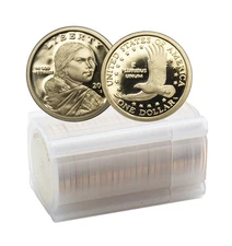 Proof Sacagawea Dollar Roll Mixed Dates - 20 Coin Lot