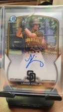 2023 Bowman Chrome - Prospect Autographs Lamar King Jr. #CPA-LK (AU, RC) (CC)