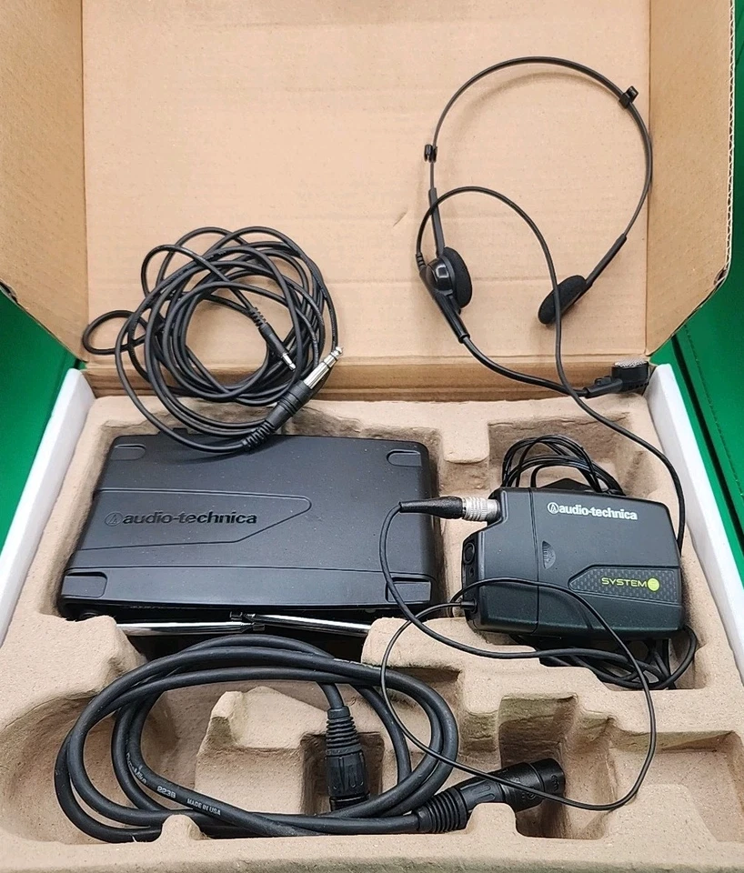 Audio Technica ATW-901a/H Wireless Headset Mic 169.505 171.905 MHz Complete EUC! - Image 3 of 4