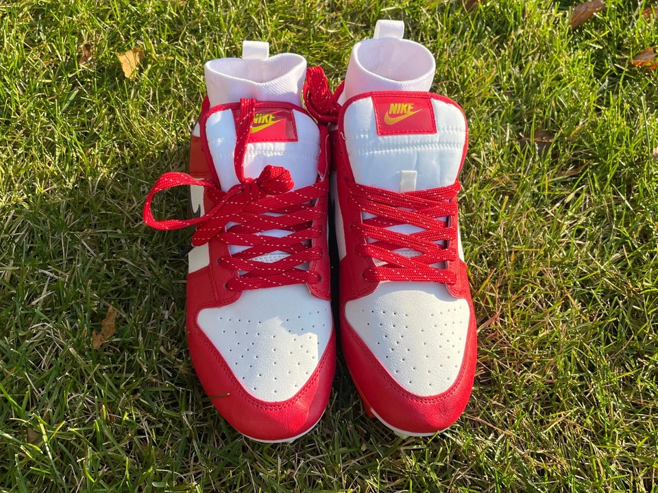 Botines personalizados Nike Vapor Edge Panda Dunk "Red Panda" talla 11 Foto 2 de 4