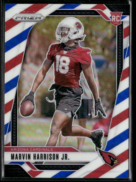 2024 Panini Prizm - Rookies Marvin Harrison Jr. #375 Red White & Blue Prizm (RC)