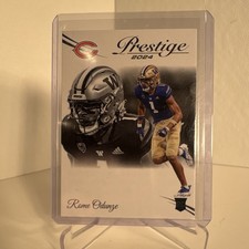 2 Card Rookie Rome Odunze & Aidan Hutchinson Lot Panini Prestige 2024 Score 2022