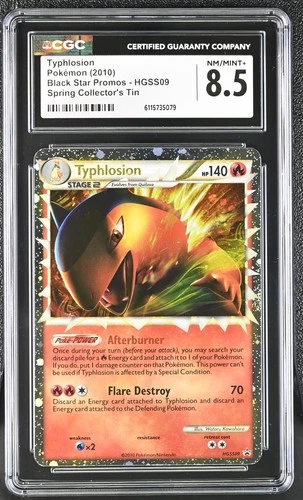 CGC 8.5 Typhlosion 2010 Black Star Promos HGSS09 Holo Pokemon Card