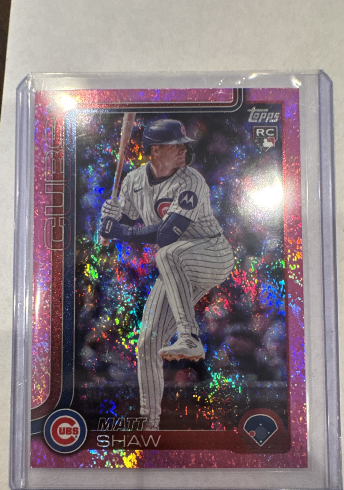 2025 Topps Update Series - Matt Shaw #US200 Pink Holo Foil (RC)