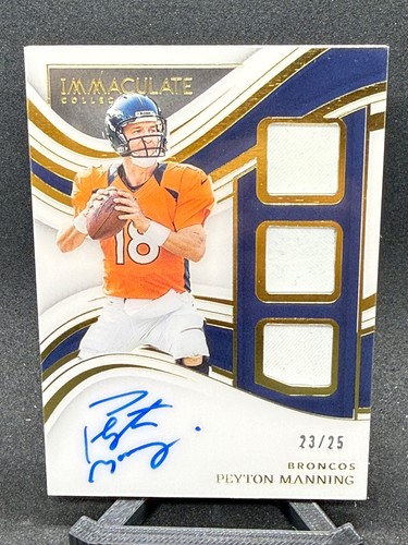 2023 Immaculate Peyton Manning Patch Auto Game-Used /25