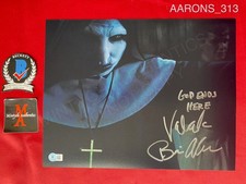 Bonnie Aarons The Nun signed 11x14 photo Valak The Conjuring Beckett COA