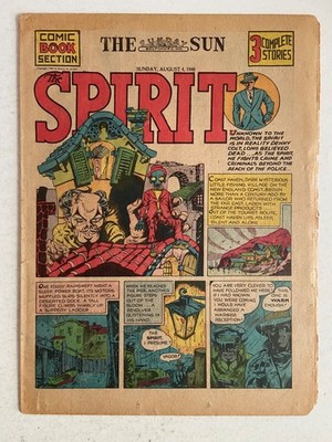 SPIRIT WEEKLY NEWSPAPER COMIC August 4 1940 - SEE PICS