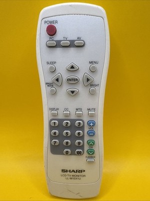 Genuine Sharp Remote Control LL-M15X1U LCD TV Monitor 