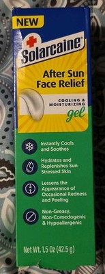 Solarcaine After-Sun Pain Relief Cooling & Moisturizing Gel for Face, 1.5oz