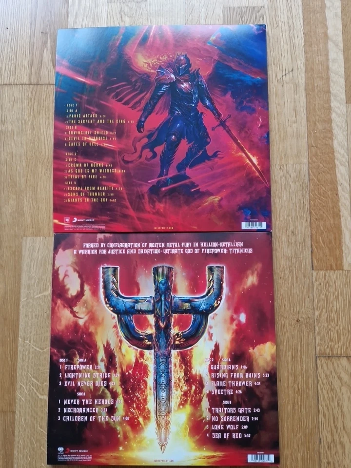 JUDAS PRIEST - Invincible Shield 2 LP / Firepower 2 LP black Vinyl   NM - Bild 2 von 4