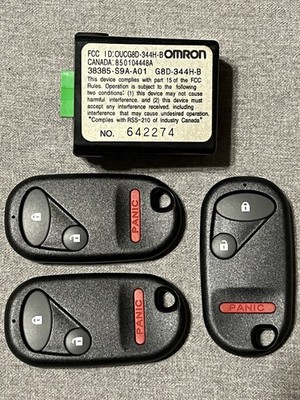 Honda Keyless Entry Module + 3 Remotes Paired / Plug In Play Element Civic Crv