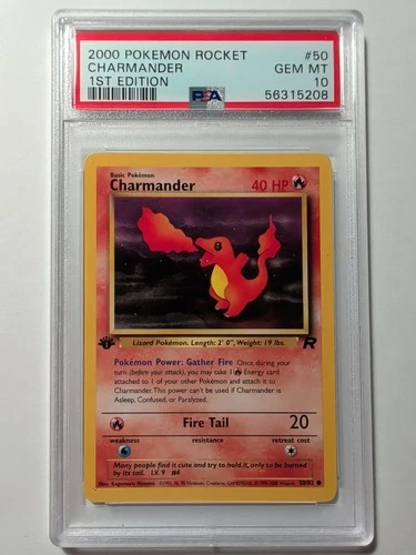 2000 Pokemon Rocket Charmander 1st Edition PSA 10