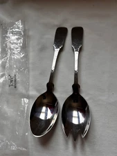 2 Towle HAMMERSMITH Stainless serving Spoons . Germany . Never used 