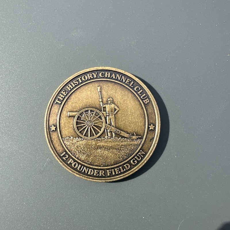 HISTORY COIN-THE HISTORY CHANNEL CLUB-12 POUNDER FIELD GUN