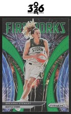 Breanna Stewart 2022 Panini Prizm WNBA Fireworks Prizms Green #15
