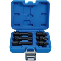 "Bgs Kraft-Bit-Einsatz-Satz Antrieb Innenvierkant 12,5 Mm (1/2\") Innenvielzahn (F"
