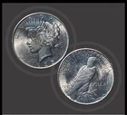 1925 - $1 Peace Dollar Silver Coin - KM# 150 - Almost Uncirculated