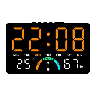 GH9007 Large Screen Digital LED Electronic Clock Multifunction Temperature