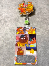 Gus Gus from Cinderella Retractable Badge Reel W/ Badge Buddy Alligator Clip