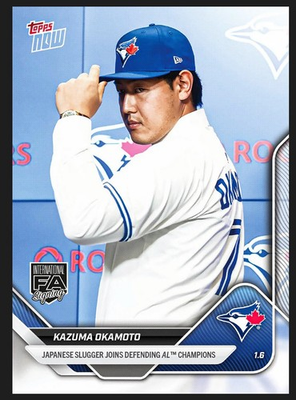 #ad Kazuma Okamoto Signs Blue Jays 2025 MLB Topps NOW Card OS 13 Presale $8.77