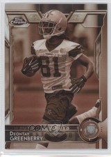 2015 Topps Chrome Rookies Sepia Refractor 72/99 Deontay Greenberry #187 0c3