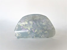 Mixed color blue/gray  marbled hair claw clip