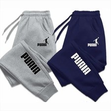 Men's Casual Pants Autumn Winter Fleece Sweatpants Men Running Jogger Sports