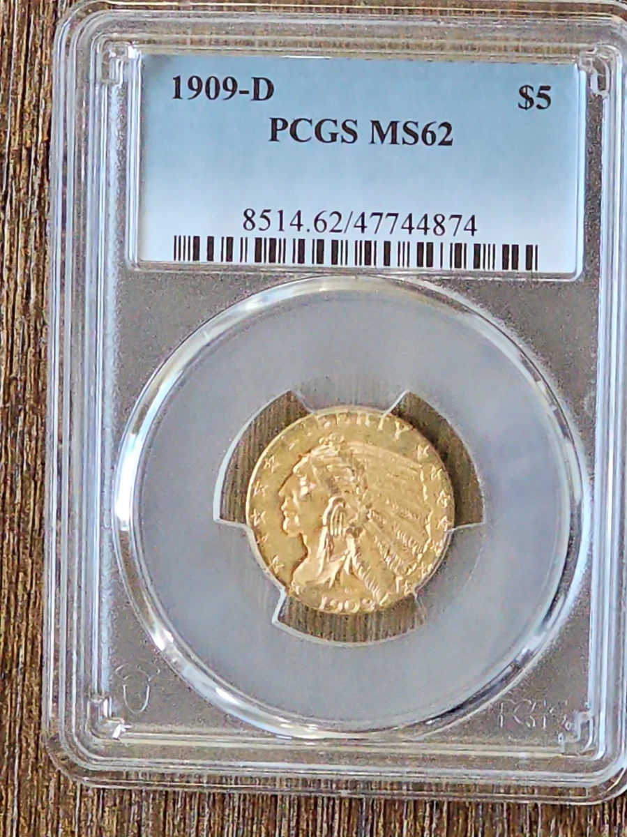 1909 Year Half Eagle $5 US Gold Coins (Pre - 1933) for sale | eBay