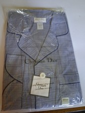 mens pajamas set Unopened Christian Dior Size Medium Lue And White Long Sleeve