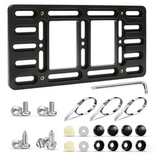 Yideeauto Front License Plate Mount No Drill Licence Plate Bracket Holder U...