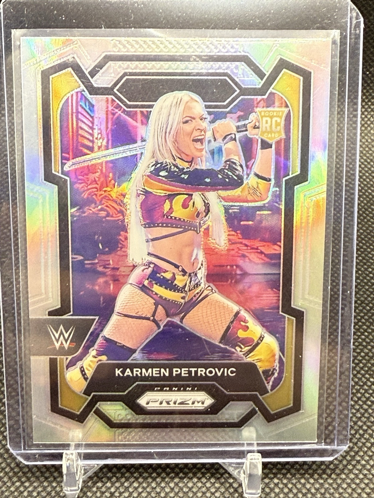 Karmen Petrovic 2024 Panini Prizm WWE #107 Silver Prizm Rookie (RC)
