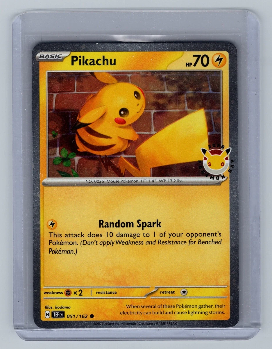 Pikachu Pokémon TCG Miscut Individual Collectible Card Game Cards