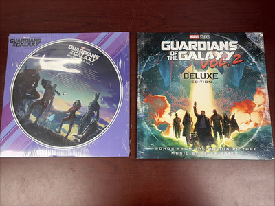Marvel Guardians of the Galaxy Deluxe Vinyl Edition Soundtrack Double LP & Vol 2