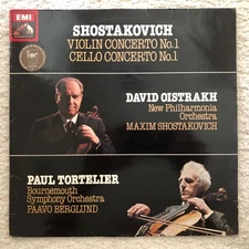 EMI  ASD 4046     SHOSTAKOVICH  Violin & Cello Concertos,   OISTRAKH / TORTELIER