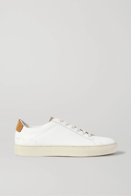NIB Woman by Common Projects Low Top Sneaker White/Tan 41/ US 11 
