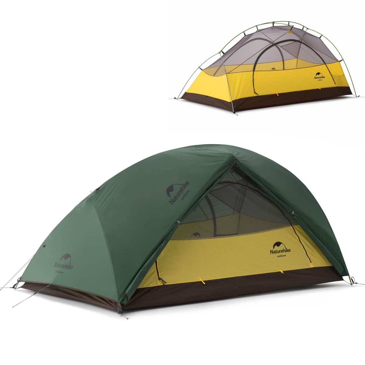 けいちゃん　NatureHike テント Star2 Naturehike Star River 2 Person Backpacking Tent, Double