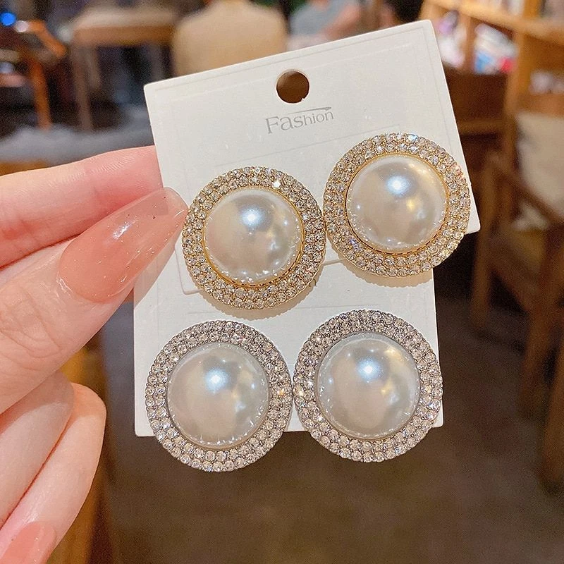 Big circle hotsell stud earrings