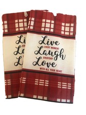 Live Laugh Love Kitchen Towels Set of 2 Home Collection